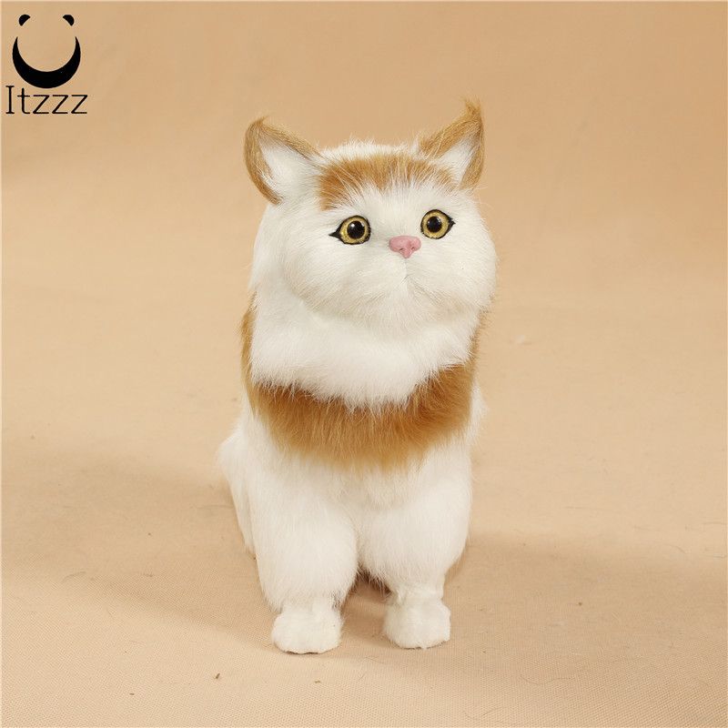 PRODUCTSsimulation animals cat toy cat model handicraft cat modelHEZE HENGFANG LEATHER & FUR CRAFT CO., LTD