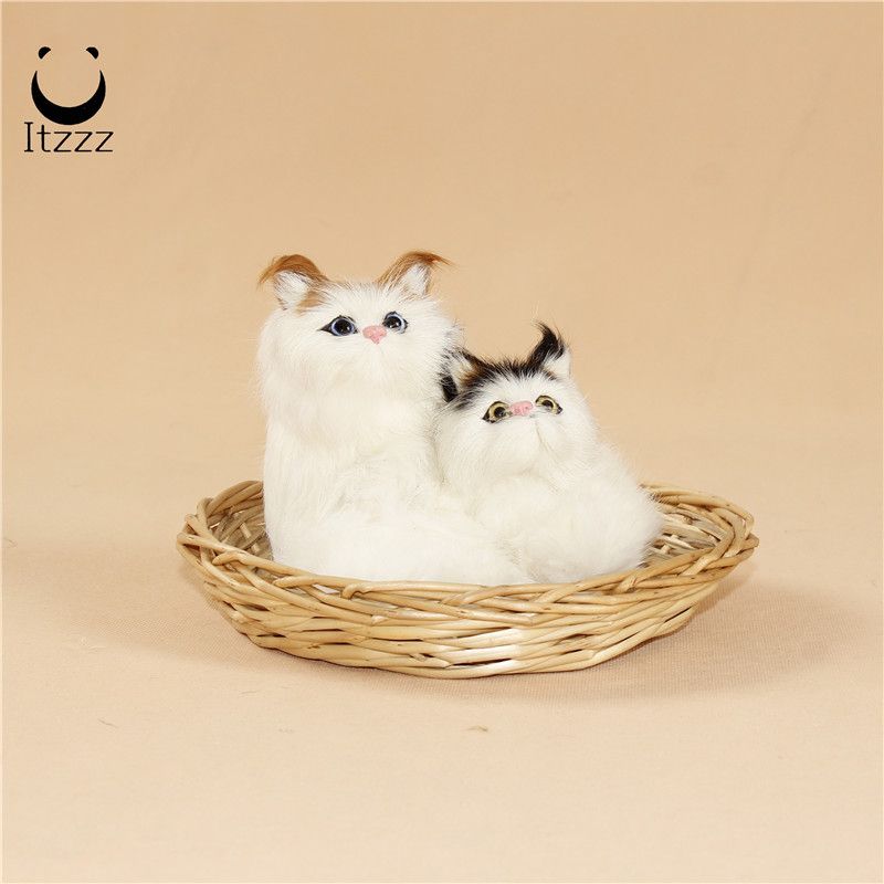 PRODUCTSSimulation cat sleeping cat creative gift home car decoration decoration plush toy animal model birthday giftHEZE HENGFANG LEATHER & FUR CRAFT CO., LTD