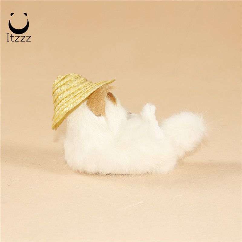 Fur toys2019 Handmade Home Decorative cut furry animals cat simulation catHEZE HENGFANG LEATHER & FUR CRAFT CO., LTD