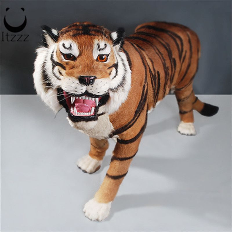 Fur toysTigerZoo decorations holiday gift handmade tiger model large 3D simulation tigerHEZE HENGFANG LEATHER & FUR CRAFT CO., LTD